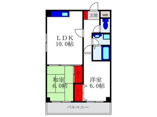 ドミ－ル豊中の物件間取画像